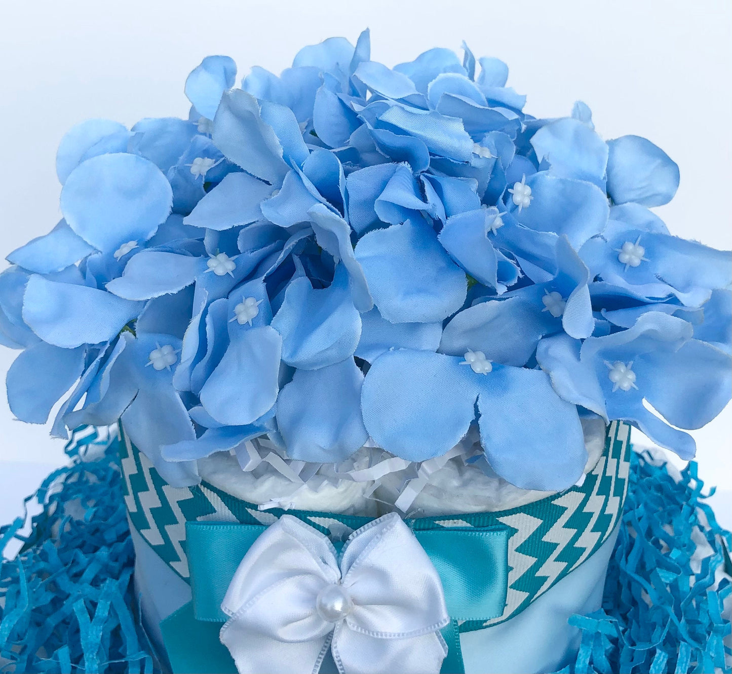 Diaper Cake 3 Tier, Chevron Style,Baby Boy, Baby Shower Centerpiece Decor Gift,Neutral,Practical Handmade Gift