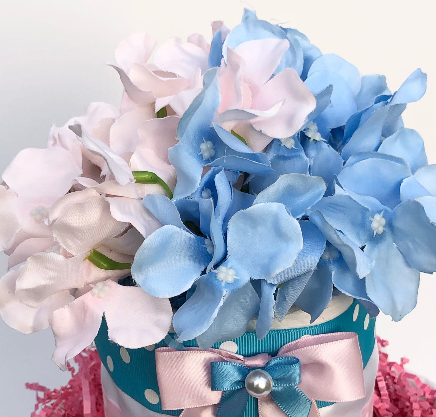 Diaper Cake 3Tier, Gender Reveal, Polka Dot Style, Unisex,Baby Shower Centerpiece Decor Gift, Neutral,Practical Handmade Gift