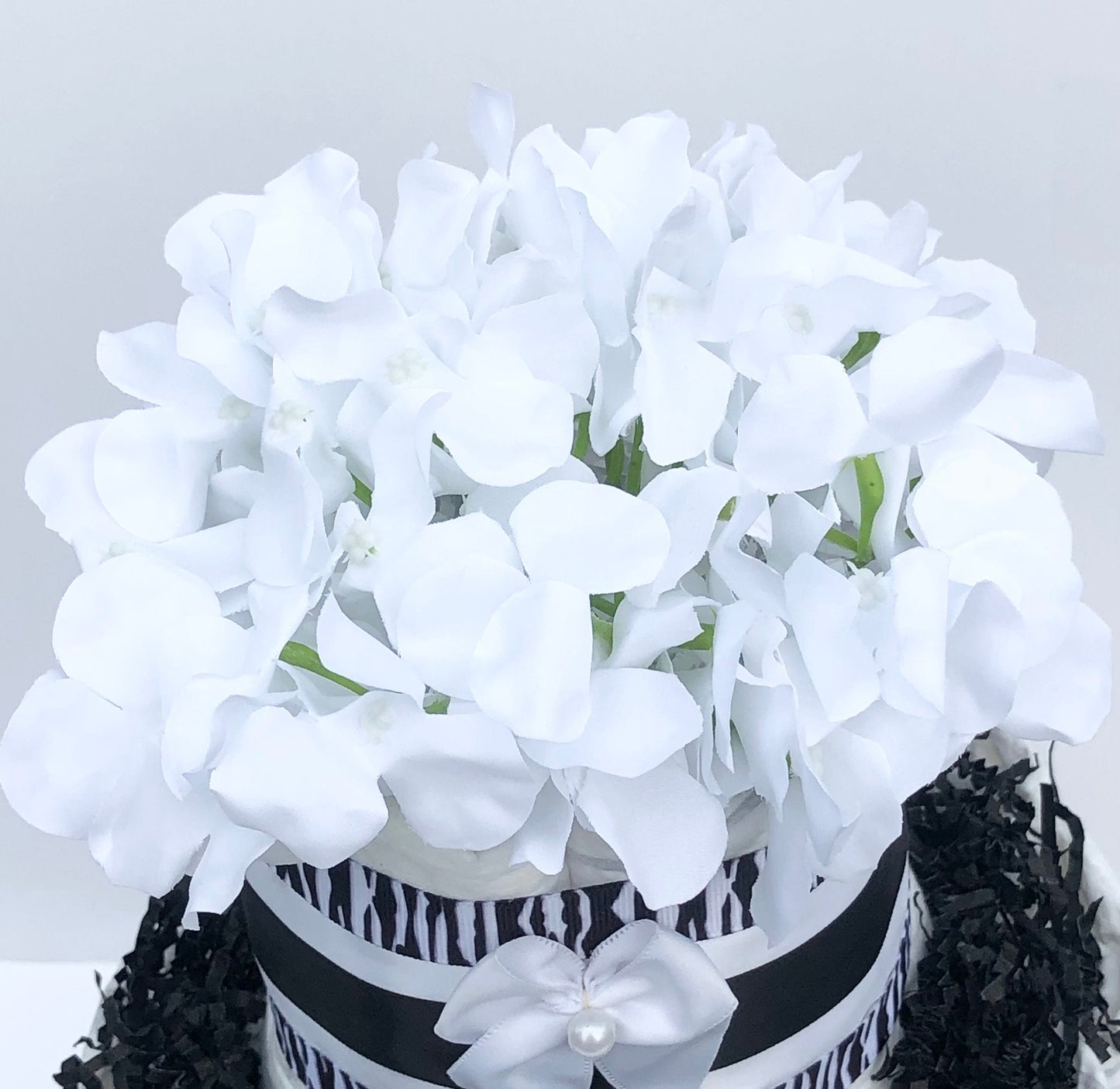 Diaper Cake 3 Tier, Zebra /Jungle Style, Unisex, Neutral,Baby Shower Centerpiece Decor Gift, Practical Handmade Gift